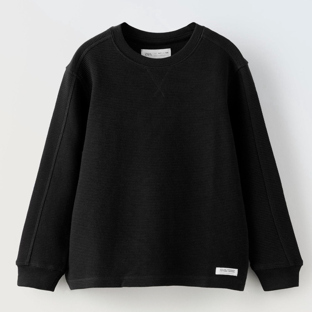 ZARA Boys Medium Weight Ottoman T Shirt